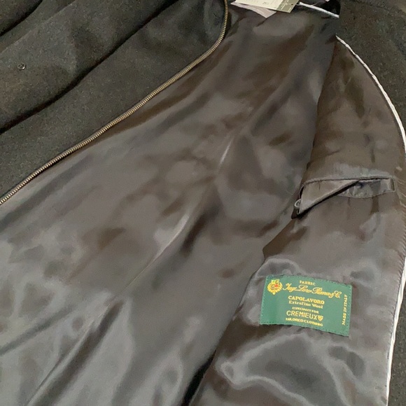 Daniel Cremieux Signature Loro Piana Bib Wool Coat - Picture 4 of 5